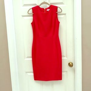 Red Calvin Klein Work/cocktail dress